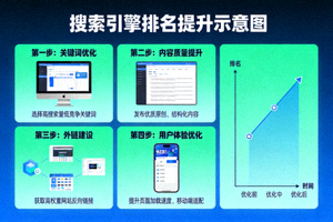 搜索引擎排名提升示意图